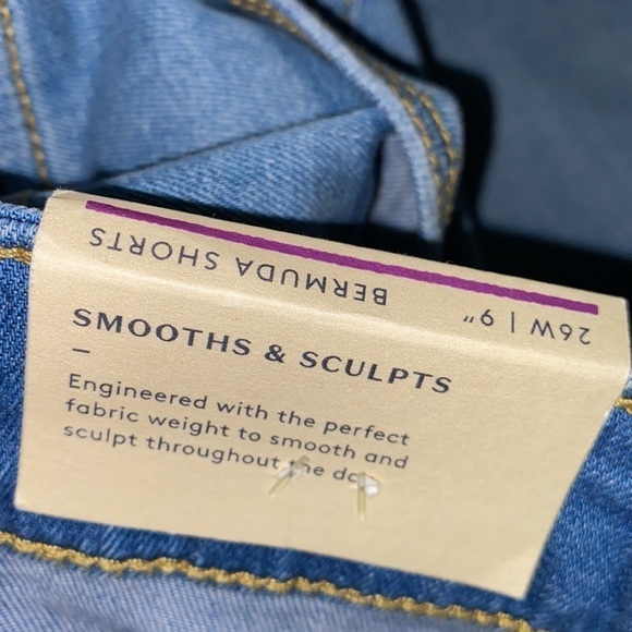 Universal‎ Thread shorts cut off Bermudas NEW light wash stretch 26 w distressed - Picture 5 of 8